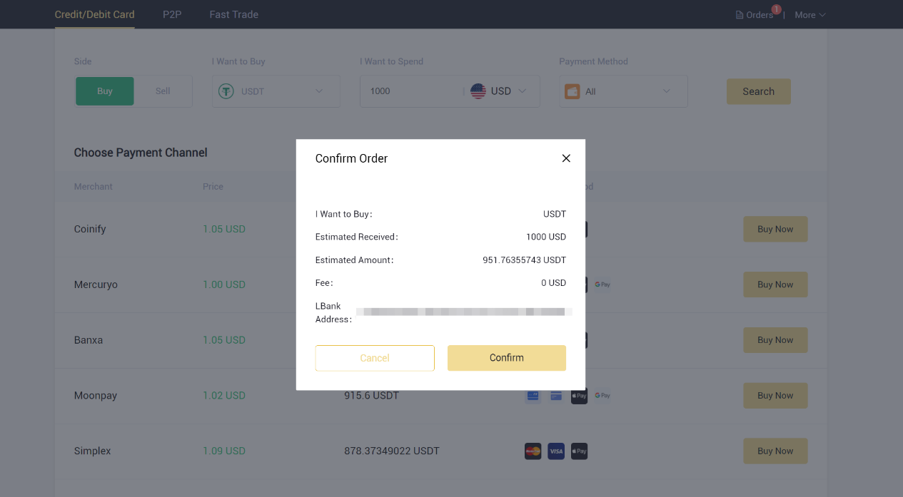 Como abrir conta e depositar no LBank